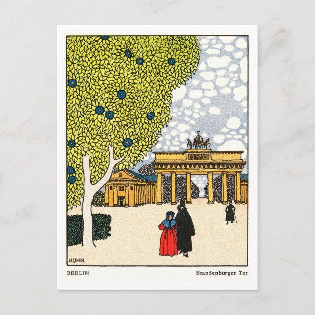 Vintage Postcard of Brandenburg Gate, Berlin (Front)