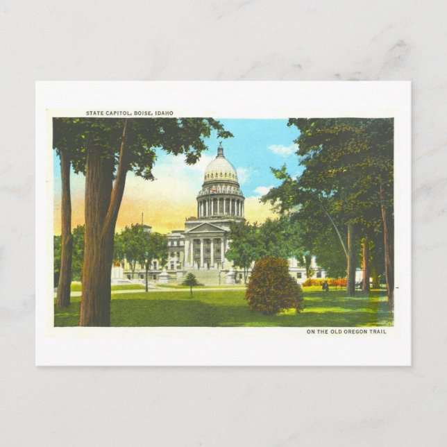 Vintage Postcard of Idaho State Capitol in Boise (Front)