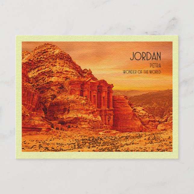 Vintage Postcard  Petra Jordan  (Front)