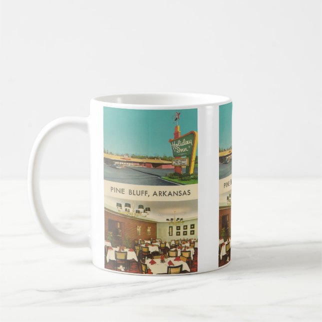 Vintage Postcard, Pine Bluff, Arkansas Coffee Mug (Left)