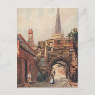 Vintage Postcard Prince Rupert's Gate Leicester