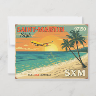 Vintage postcard Saint-Martin SXM 97150 -