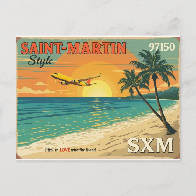 Vintage postcard Saint-Martin SXM 97150 - (Front)