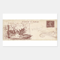 Vintage Postcard Scrapbook Embellishment