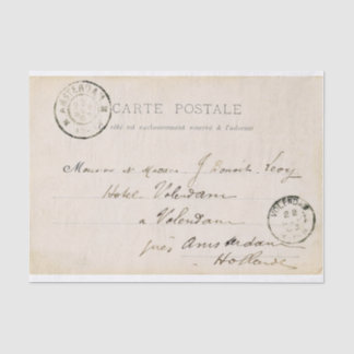 Vintage Postcard Tissue Paper