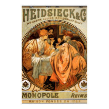 Vintage Poster Alphonse Mucha Biscuits Ad 2