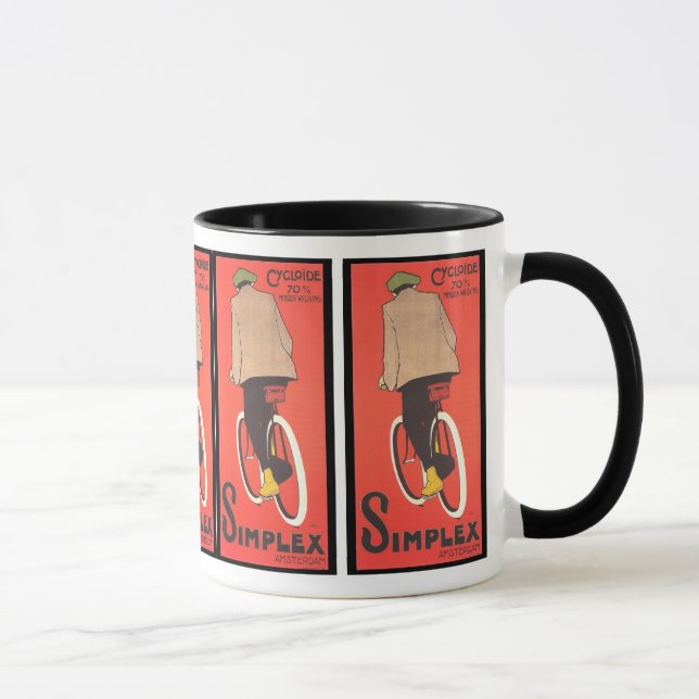 Vintage Poster Art - Simplex Bicycle Mug (Right)