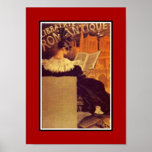 Vintage Poster Famous Artists Librairie Romantique