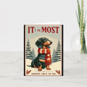 vintage poster Folded Holiday Card