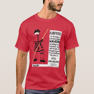 Vintage Poster Harper's Magazine Beefeater T-Shirt
