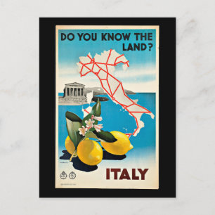 Vintage poster, Italy, Postcard