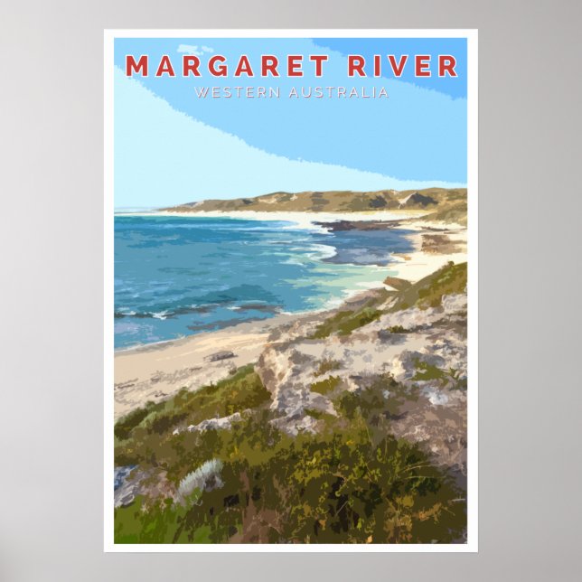 Vintage Poster - Margaret River, Western Australia (Front)