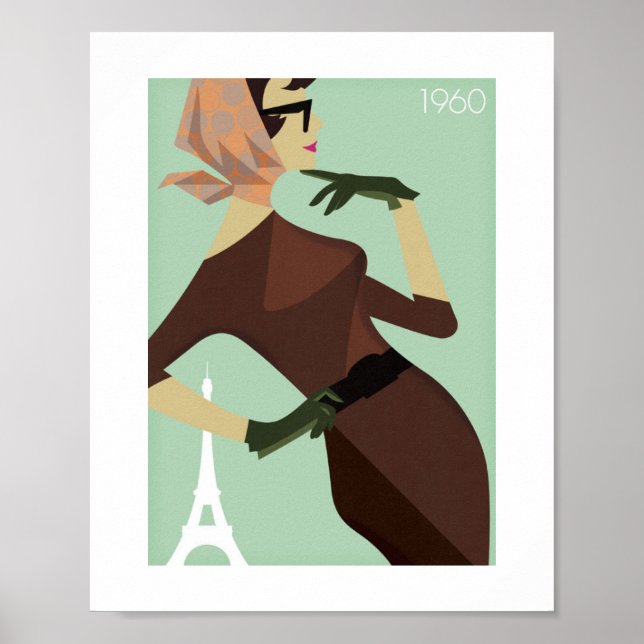 Vintage Poster - Paris LadyPose (Front)
