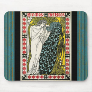 Vintage Poster:Peacock:Woman Mouse Pad