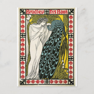 Vintage Poster:Peacock:Woman Postcard