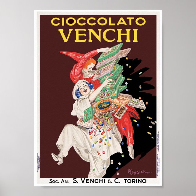 Vintage Poster Print: Cioccolato - Chocolates (Front)