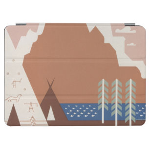 Vintage Poster Promoting Travel To Montana. 2 iPad Air Cover