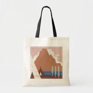 Vintage Poster Promoting Travel To Montana. 2 Tote Bag
