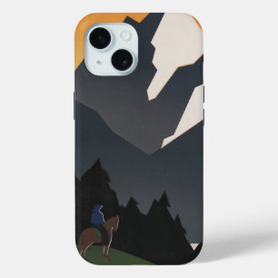 Vintage Poster Promoting Travel To Montana. iPhone 15 Case