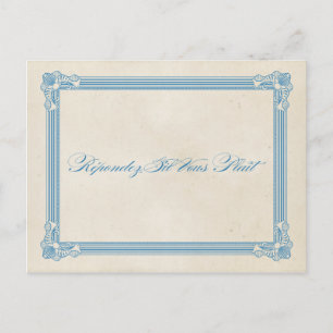 Vintage Poster Red, White & Blue RSVP Postcard