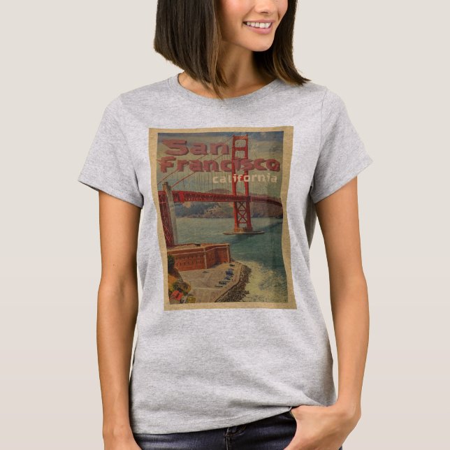 Vintage poster San Francisco T-Shirt (Front)
