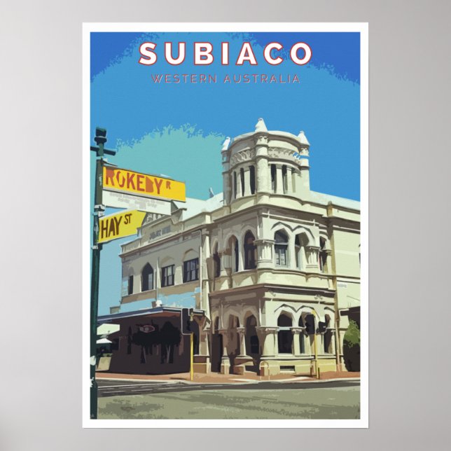 Vintage Poster - Subiaco, Perth, Western Australia (Front)