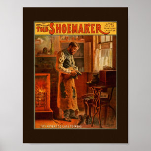 Vintage Poster THE SHOEMAKER Drama Comedy Play