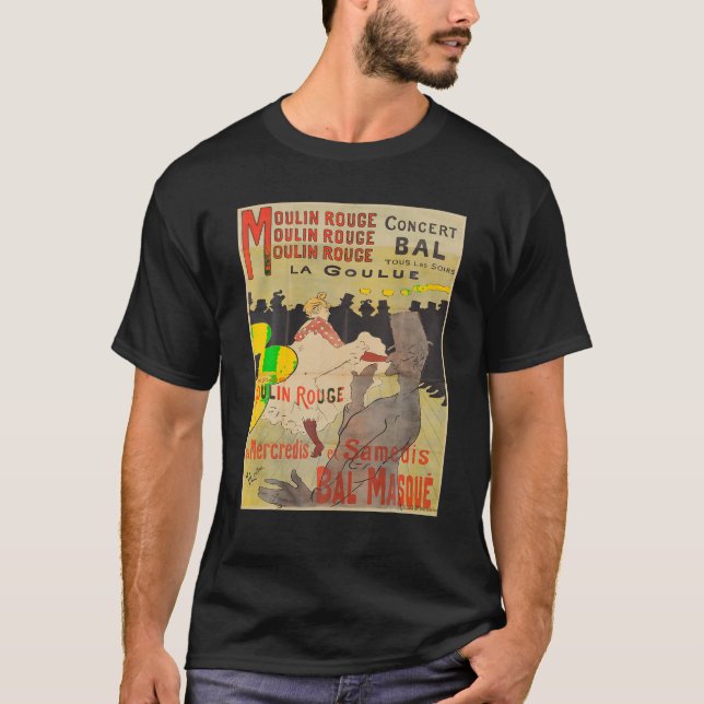 Vintage poster Toulouse Lautrec Retro T Shirt (Front)
