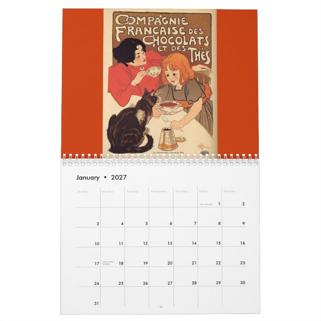 Vintage Posters 2013 Calendar (Jan 2027)
