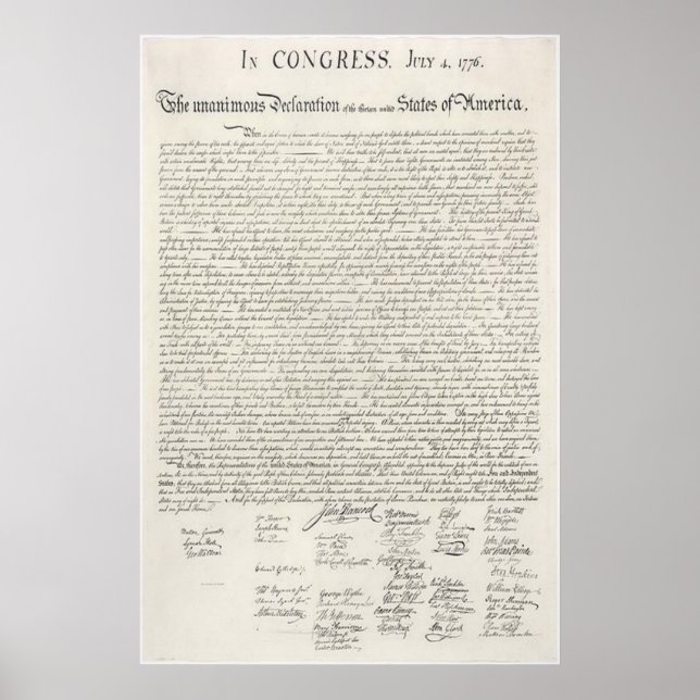 VINTAGE POSTERS - DECLARATION OF INDEPENDENCE GIFT (Front)