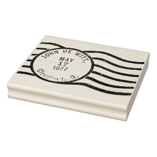 Vintage postmark for journalling  and ephemera rubber stamp