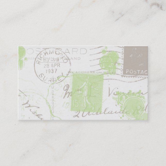 Vintage Postmarks II Business Profile Cards (Front)