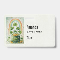 Vintage Pot of Gold and Rainbow Business