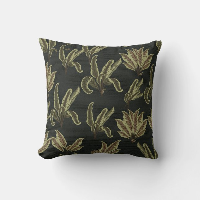 Vintage Potted Plants Cushion (Front)
