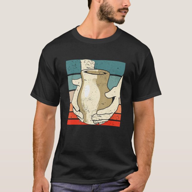 Vintage Pottery Ceramics Clay Sculptors T-Shirt (Front)
