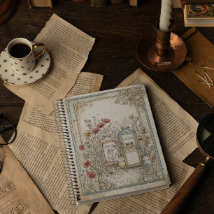  Vintage Powders and Talcum Farm Pattern  Notebook