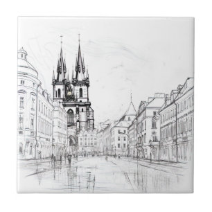 Vintage Prague Tile