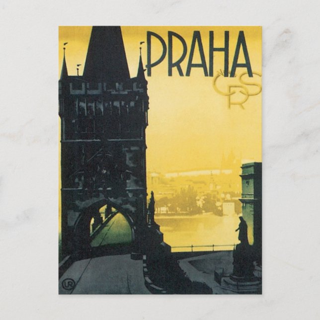 Vintage Praha Postcard (Front)