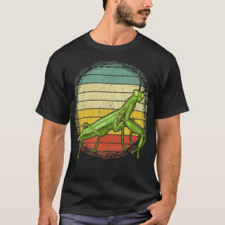 Vintage Praying Mantis Fan Kids Insects Catcher T-Shirt