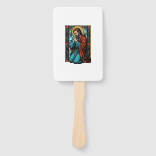 Vintage Praying Religious Figure Vector Shirt Desi Hand Fan