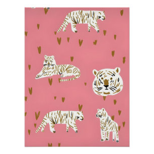 Vintage, Preppy Coquette Girl Glossy Poster