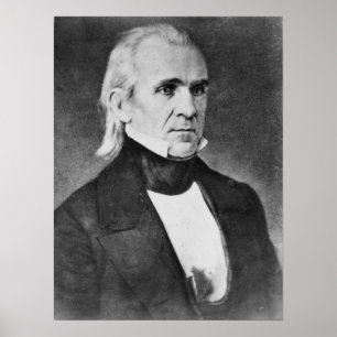 Vintage President James K. Polk Poster