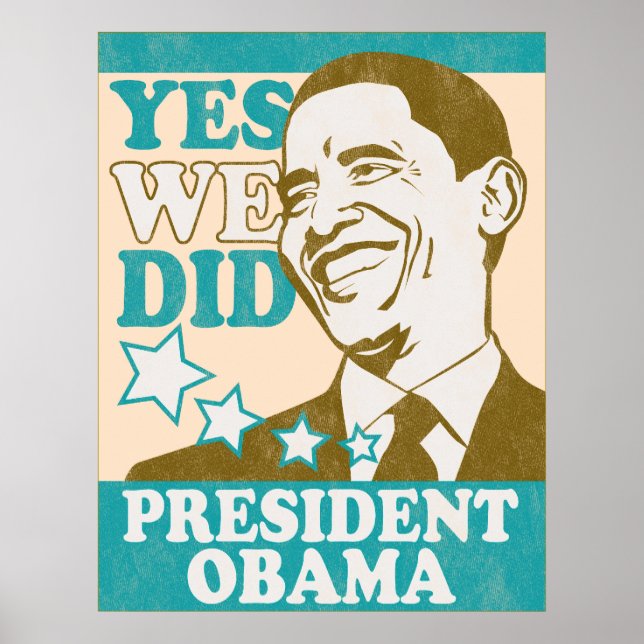 Vintage President Obama Poster (Front)