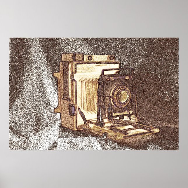 Vintage Press Camera Poster (Front)