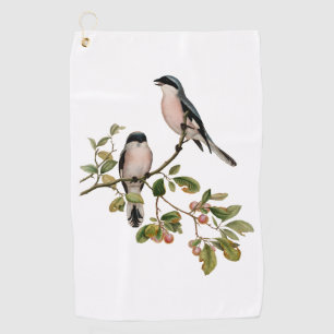 Vintage Pretty Birds on a Branch Golf Towel