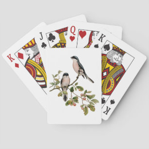Vintage Pretty Birds on a Branch Playing Cards