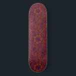 Vintage pretty dark orange purple floral pattern skateboard<br><div class="desc">Vintage dark orange purple floral pattern. Vintage,  Beautiful,  Pretty,  Cool,  pattern with flower floral pattern.</div>