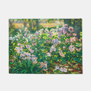 Vintage pretty flowers Windflowers illustration Doormat