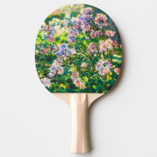 Vintage pretty flowers Windflowers illustration Ping Pong Paddle