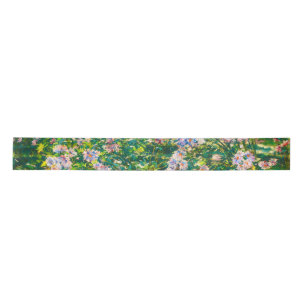 Vintage pretty flowers Windflowers illustration Satin Ribbon